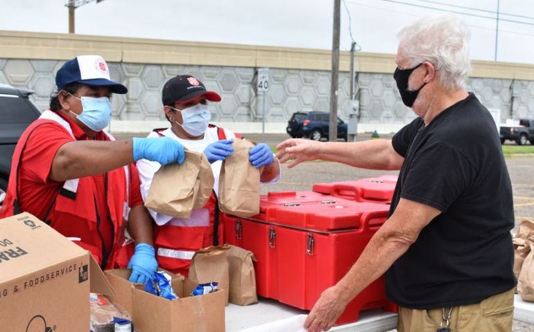 South Texas Residents Affected by Hurricane Hanna Receive Meals from The Salvation Army 