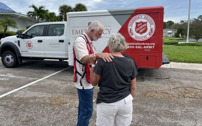 A Small Blue Booklet Gets to the Heart of What The Salvation Army Does During Disasters